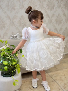 پیراهن پرنسسی دخترانه لنا_بالاتنه ساده